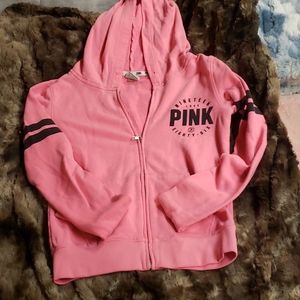 Pink zipup hoodie